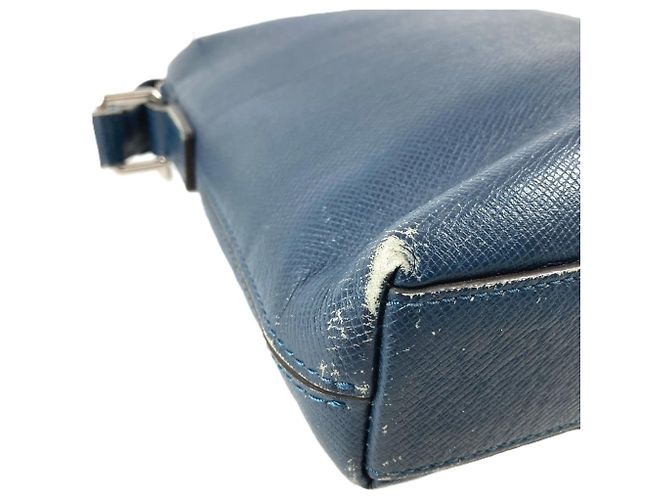 Borsa a tracolla Louis Vuitton Taiga Grigori Blu - vista 7