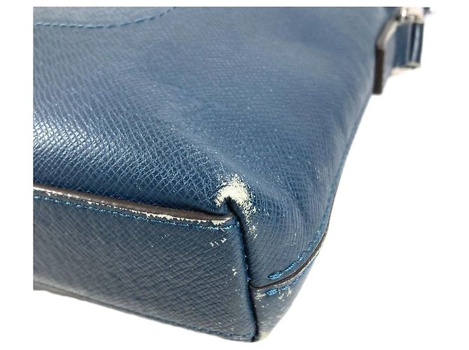 Borsa a tracolla Louis Vuitton Taiga Grigori Blu - vista 8