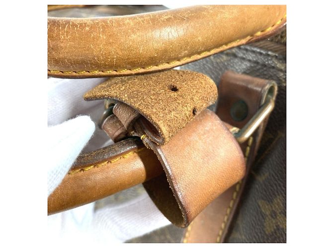 Borsa da viaggio Louis Vuitton Monogram Keepall 55 Marrone - vista 11