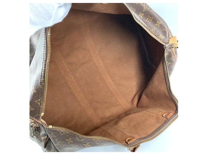 Borsa da viaggio Louis Vuitton Monogram Keepall 55 Marrone - vista 12
