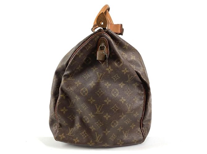 Borsa da viaggio Louis Vuitton Monogram Keepall 55 Marrone - vista 3