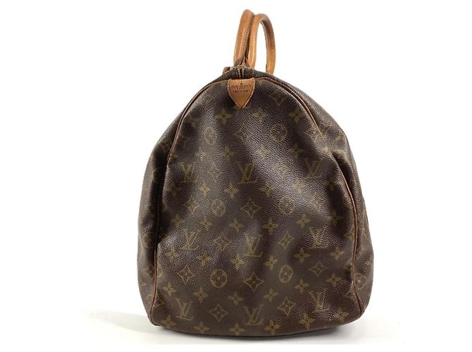 Borsa da viaggio Louis Vuitton Monogram Keepall 55 Marrone - vista 4
