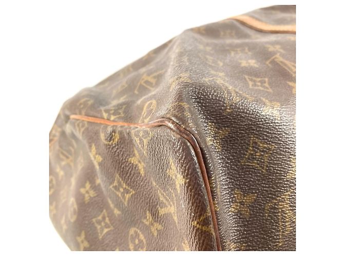 Borsa da viaggio Louis Vuitton Monogram Keepall 55 Marrone - vista 7