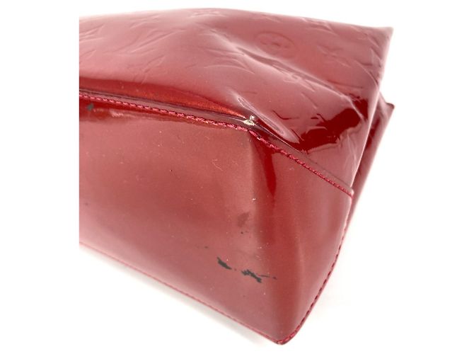 Borsa Louis Vuitton Monogram Vernis Wilshire PM Rosso - vista 6