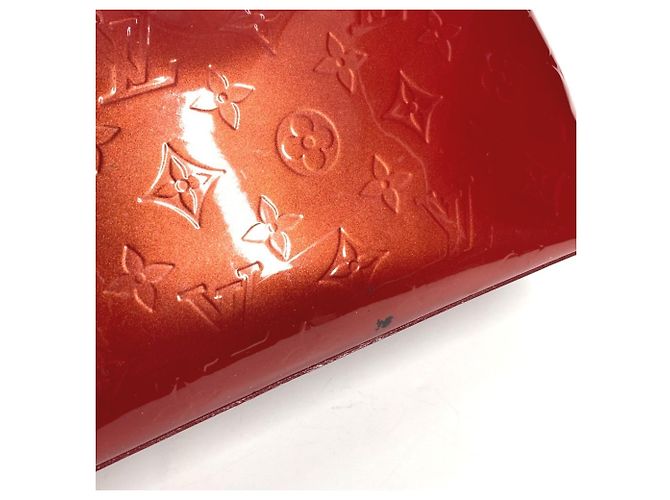 Borsa Louis Vuitton Monogram Vernis Wilshire PM Rosso - vista 8