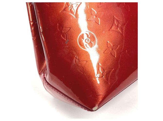 Borsa Louis Vuitton Monogram Vernis Wilshire PM Rosso - vista 9