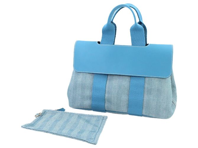 Hermès Borsa Hermes Valparaiso PM Blu - vista 2