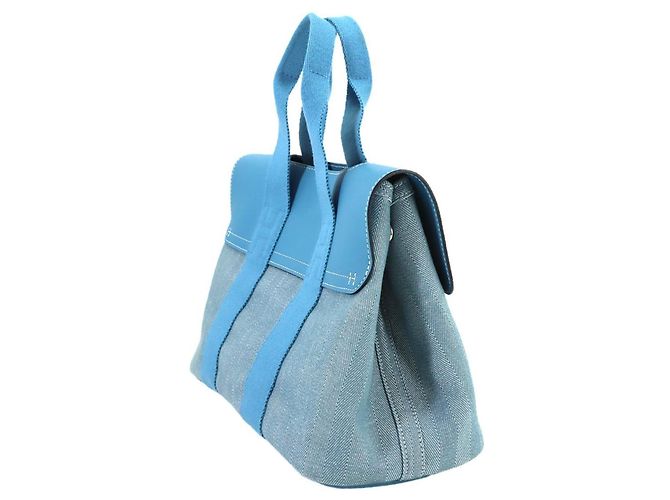 Hermès Borsa Hermes Valparaiso PM Blu - vista 4