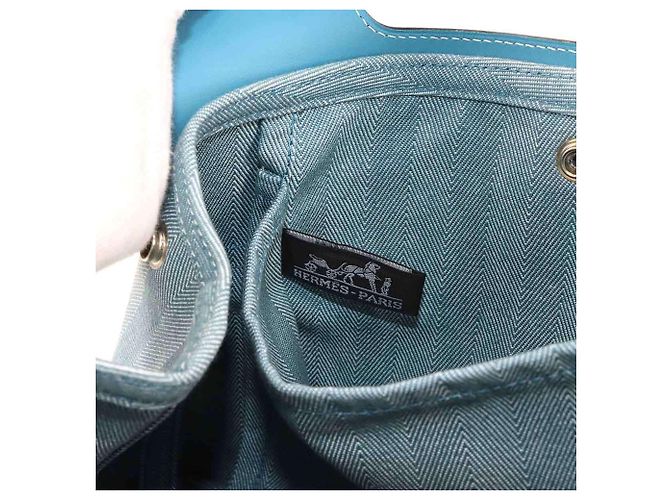 Hermès Borsa Hermes Valparaiso PM Blu - vista 8