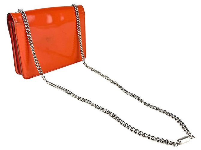 Borsa a Spalla Gucci G Intrecciato Arancione - vista 10