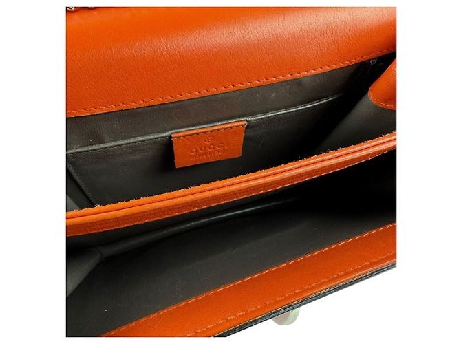 Borsa a Spalla Gucci G Intrecciato Arancione - vista 5