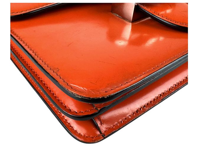 Borsa a Spalla Gucci G Intrecciato Arancione - vista 8