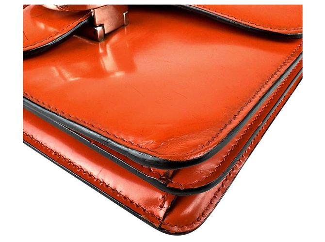 Borsa a Spalla Gucci G Intrecciato Arancione - vista 9