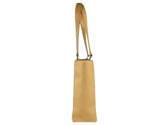 Borsa a spalla in pelle beige Chanel - vista 2