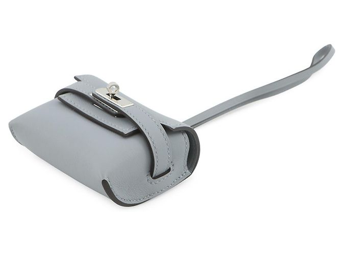 Kelly Charm per borsa Hermès in grigio e argento Marrone - vista 2