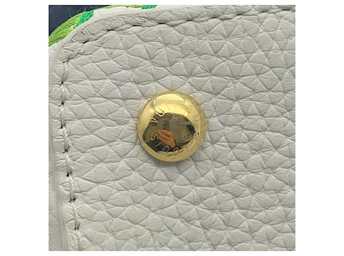 Borsa Capucines MINI Louis Vuitton Bianco Verde - vista 8