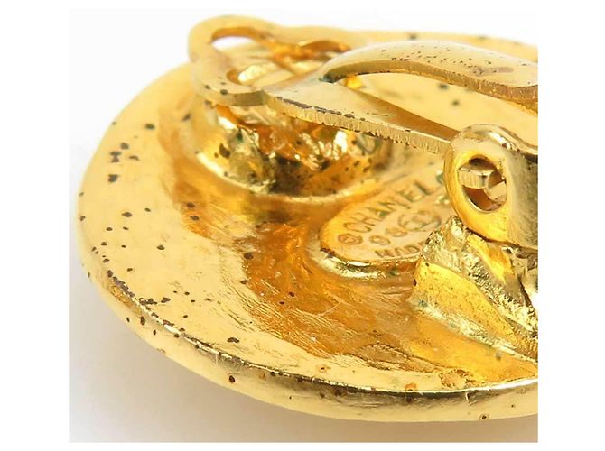 Orecchini a clip in metallo dorato Chanel D'oro - vista 10
