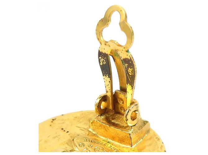 Orecchini a clip in metallo dorato Chanel D'oro - vista 11