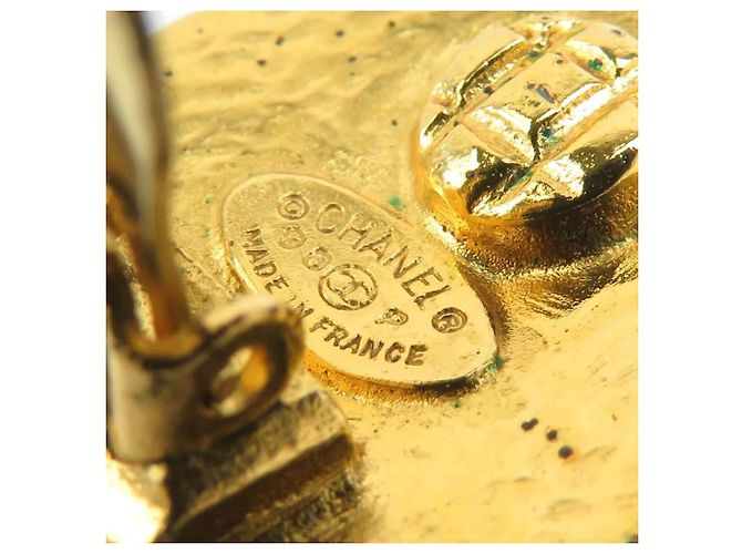 Orecchini a clip in metallo dorato Chanel D'oro - vista 12