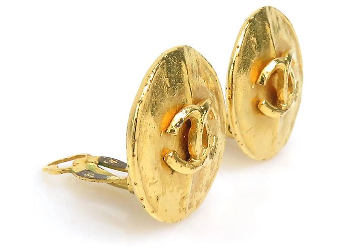 Orecchini a clip in metallo dorato Chanel D'oro - vista 2