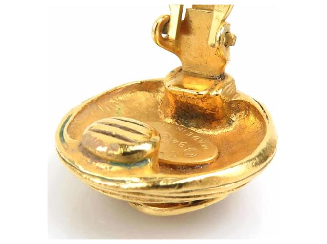 Orecchini a clip dorati Chanel D'oro - vista 13