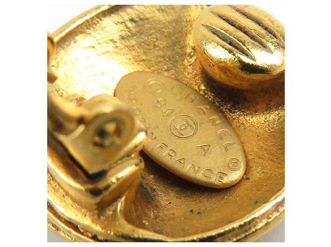 Orecchini a clip dorati Chanel D'oro - vista 14