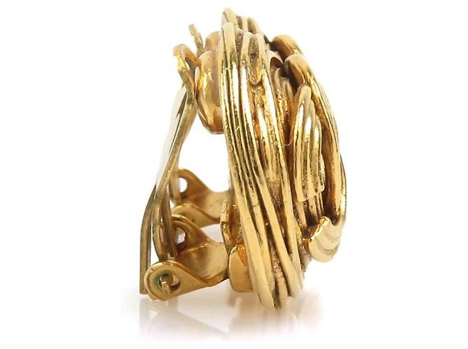Orecchini a clip dorati Chanel D'oro - vista 2