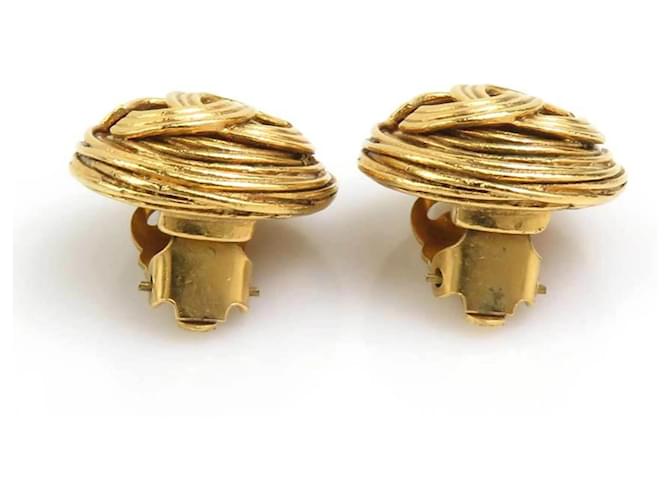 Orecchini a clip dorati Chanel D'oro - vista 5