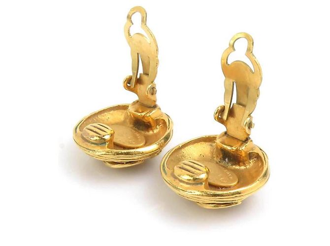 Orecchini a clip dorati Chanel D'oro - vista 7