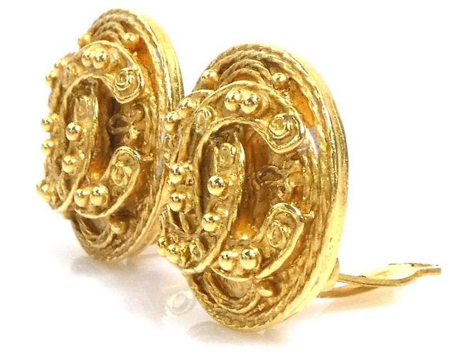 Orecchini a clip dorati Chanel D'oro - vista 3