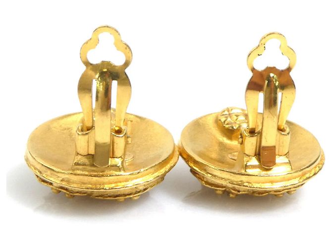 Orecchini a clip dorati Chanel D'oro - vista 5
