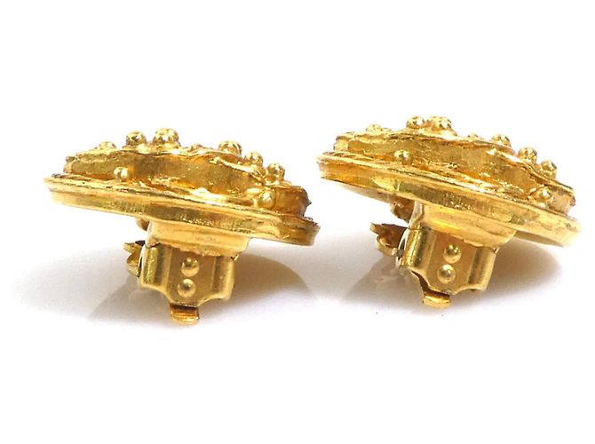 Orecchini a clip dorati Chanel D'oro - vista 7