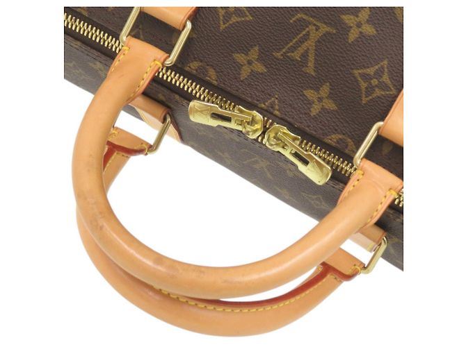 Borsa Boston Keepall Bandoulière 55 Monogram Louis Vuitton Marrone - vista 6
