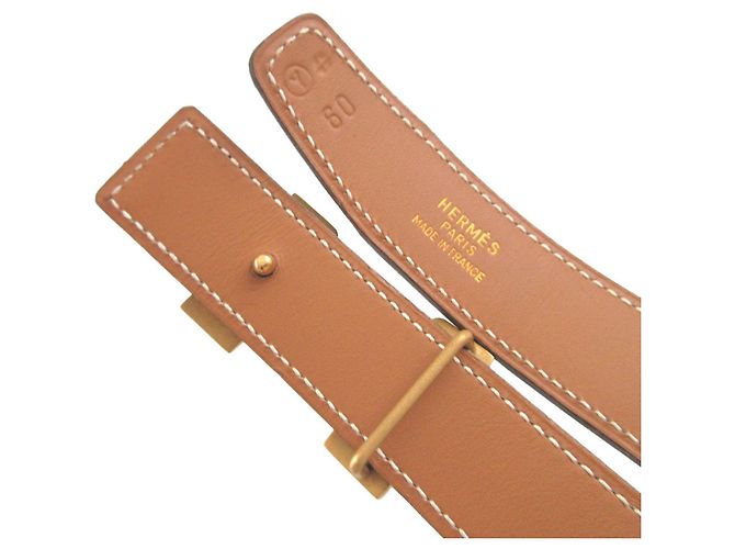 Cintura H-Buckle Constance di Hermès Marrone Nero - vista 5