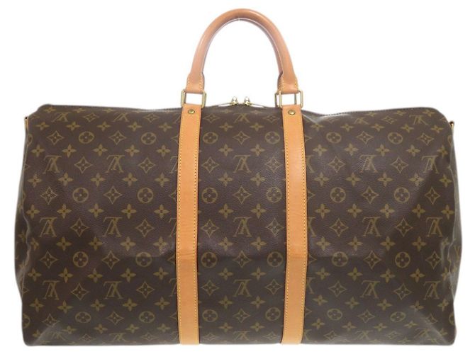 Boston Bag Keepall Bandoulière 55 Louis Vuitton Braun - Ansicht 2