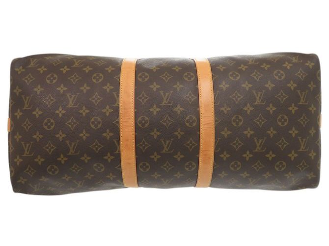 Boston Bag Keepall Bandoulière 55 Louis Vuitton Braun - Ansicht 3