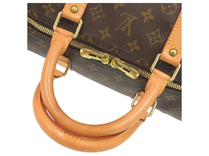 Boston Bag Keepall Bandoulière 55 Louis Vuitton Braun - Ansicht 6