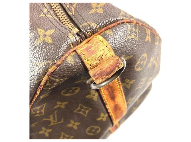 Borsa Keepall Bandoulière 55 Monogram Louis Vuitton Marrone - vista 13