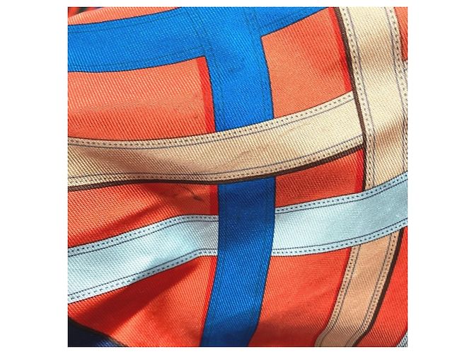 Hermès Borsa Duffle 44 HERMES Cavalcadour Airsilk Arancione - vista 13