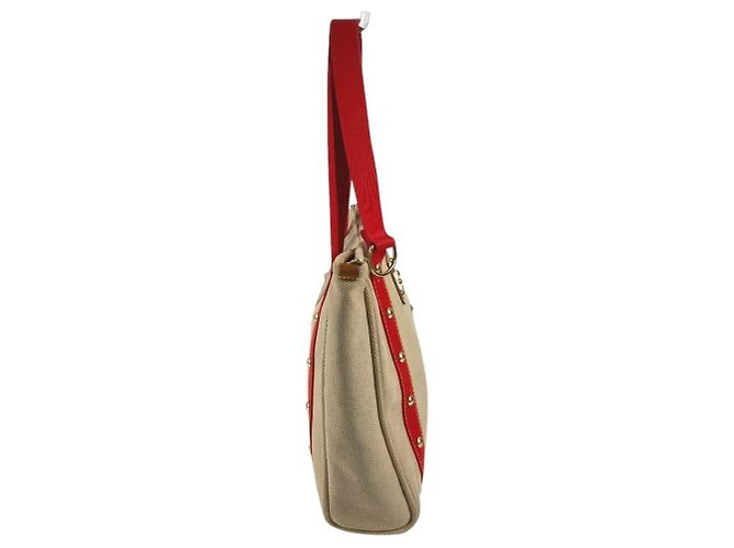 Louis Vuitton Antigua Cabas MM Tasche Rot Beige - Ansicht 4