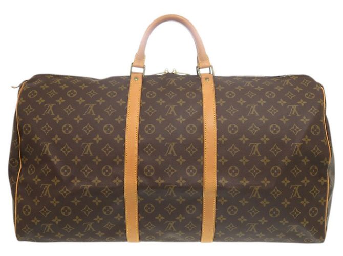 Borsa Boston Keepall 60 Louis Vuitton Marrone - vista 2