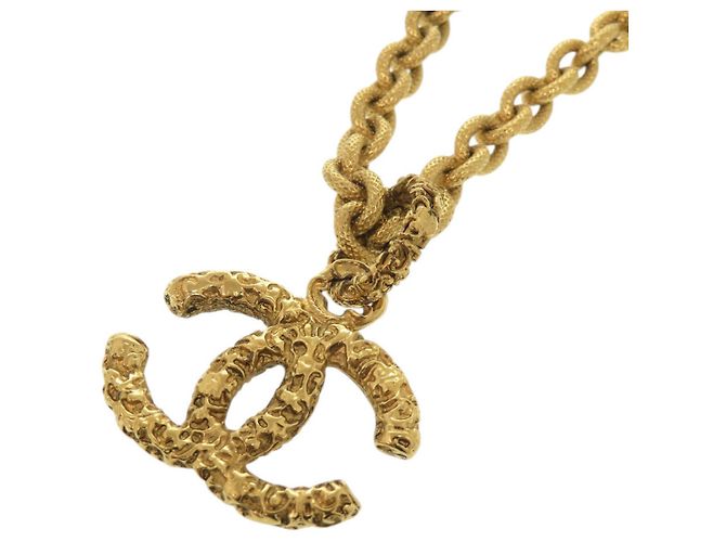 Collana in metallo dorato Chanel Lava Coco Marca 95A D'oro - vista 5