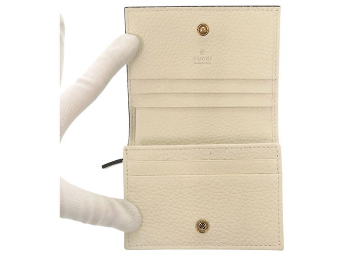 Billetera bi-fold Gucci Animalier Bee Crudo - vista 4