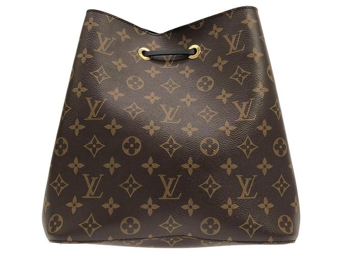 Néonoé Borsa a Spalla Neo Noé MM Monogramma Louis Vuitton Marrone Nero - vista 2