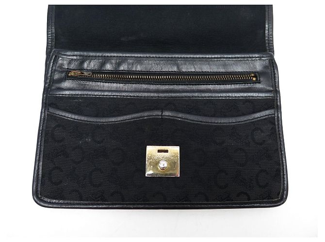 Céline CLUTCH VINTAGE CELINE IN CANVAS MONOGRAMMA NERO - vista 13
