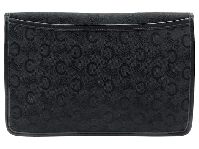Céline CLUTCH VINTAGE CELINE IN CANVAS MONOGRAMMA NERO - vista 2