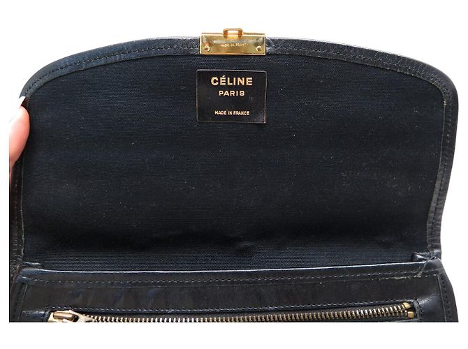 Céline CLUTCH VINTAGE CELINE IN CANVAS MONOGRAMMA NERO - vista 7