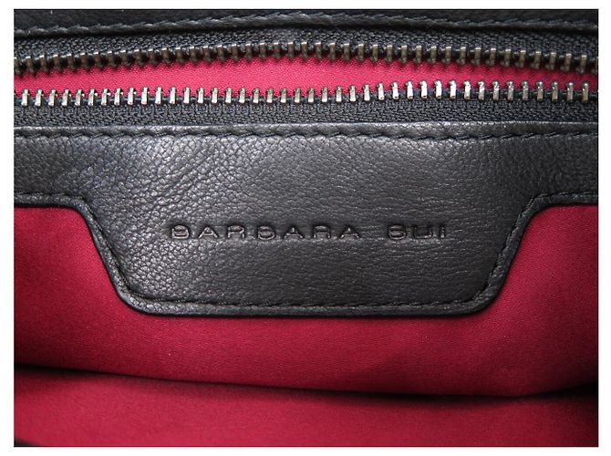 BARBARA BUI JULES PYTHON LEATHER BLACK SHOULDER BAG - view 11