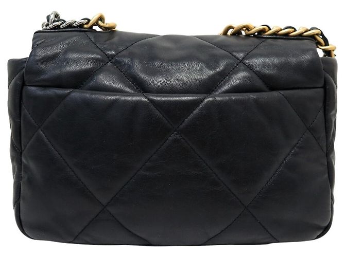 BORSA CHANEL 19 AS1160 IN PELLE NERA LOGO CC BORSA A SPALLA Nero - vista 2