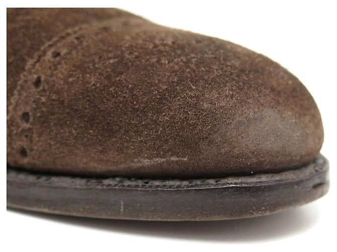 SCARPE JOHN LOBB SEYMOUR 10.5E 44.5 IN CAMOSCIO MARRONE - vista 13
